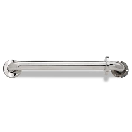 Keeney Mfg Smooth 1.5 x 12" Straight Polished Stainless Steel Grab Bar, 12.00" L, Stainless Steel PP1906PS